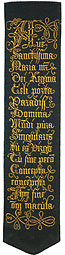 Ave Maria bookmark thumbnail recto