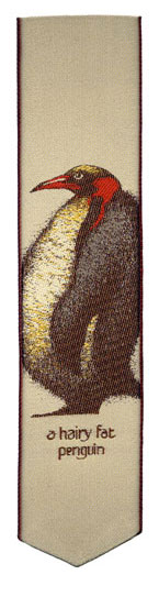 hairy fat penguin bookmark