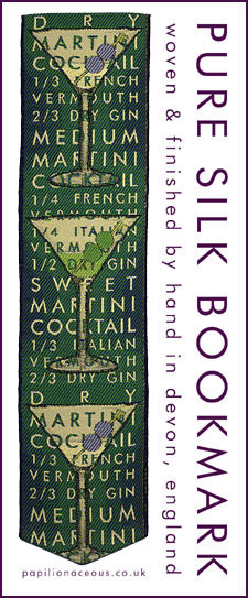 green martini bookmark