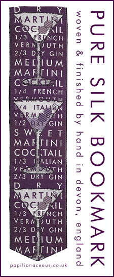 royal purple martini bookmark