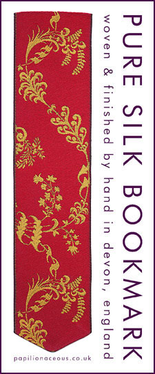 red floral bookmark