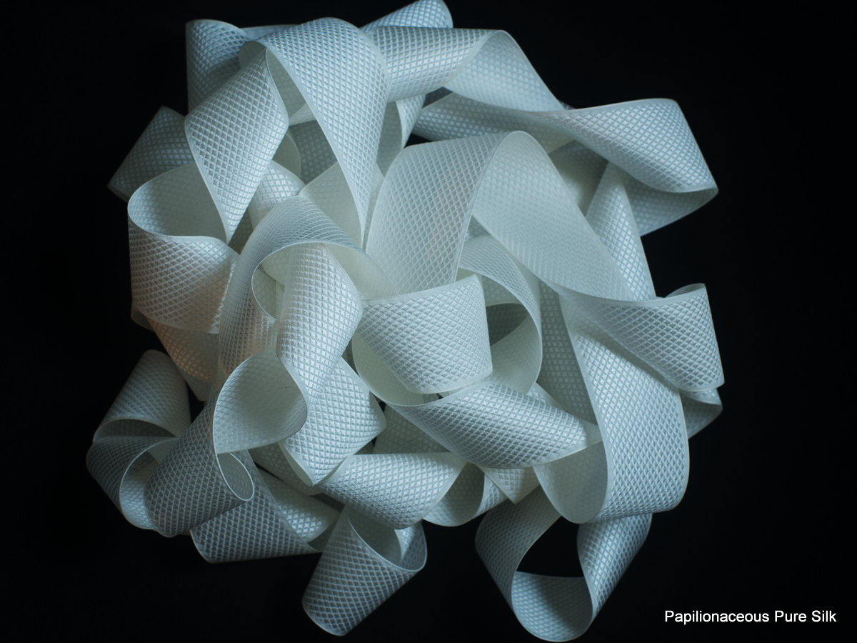 Silk ribbon - Woven silk ribbons made in England - Papilionaceous ~  Jacquard Silk Ribbon Weavers