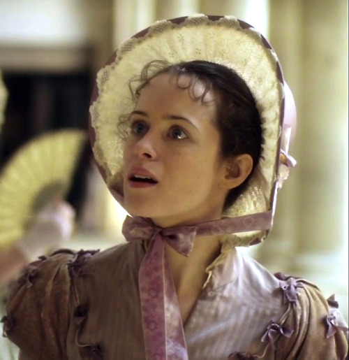 Claire Foy (Amy Dorrit) Little Dorrit BBC 2008. Papilionaceous hat ribbon