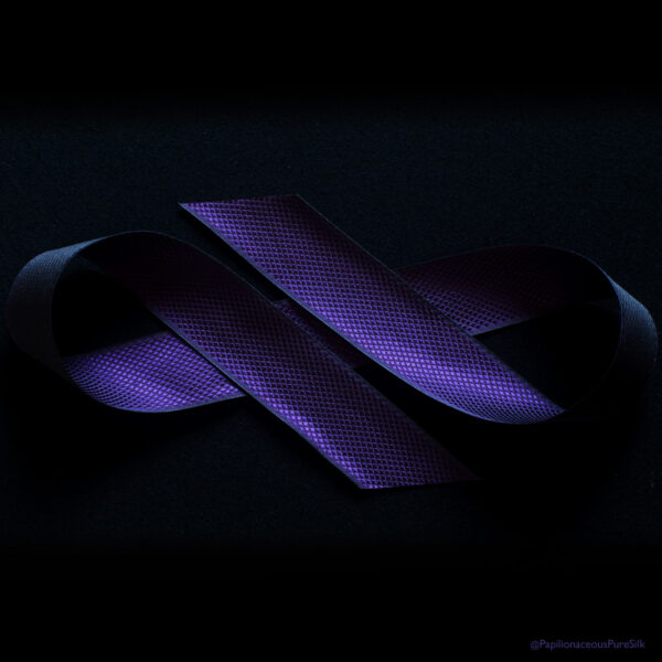 Flora Royal Purple Silk Ribbon