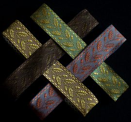 custom design acorn silk ribbon