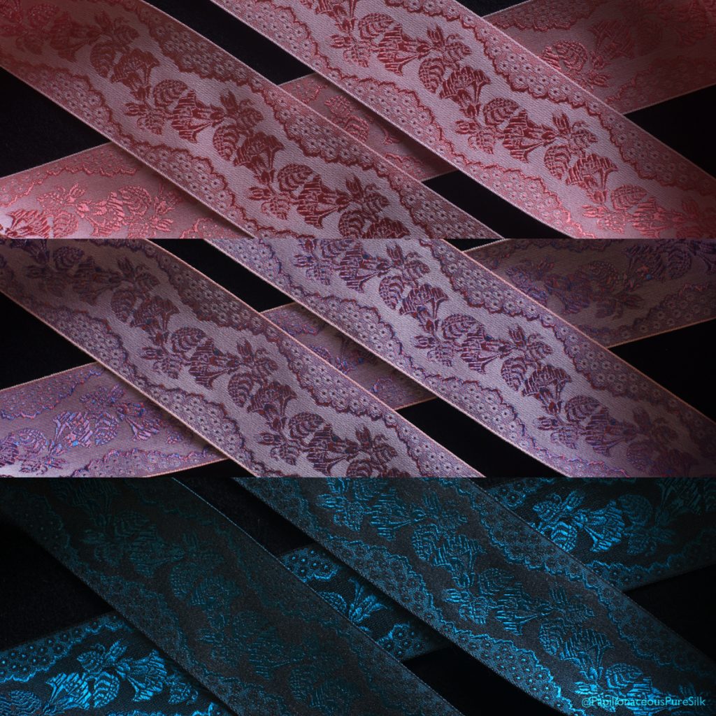 Papilionaceous Ross Poldark ribbon in three new colourways available from papilionaceous.com