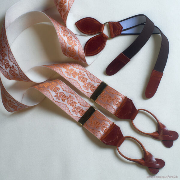 Ross Poldark Copper colour braces made by Albert Thurston from Papilionaceous Silk