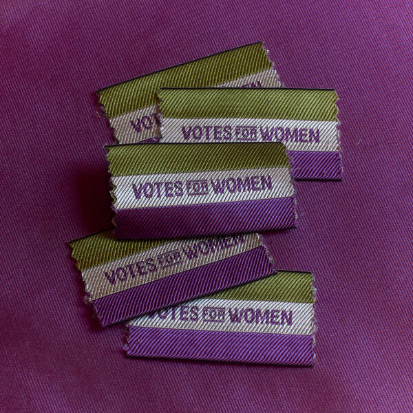 Suffragette badge