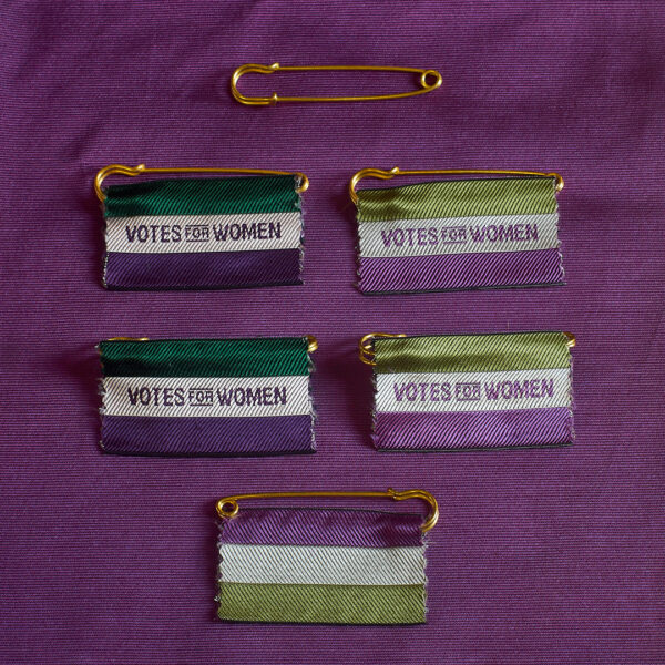 Votes for Women pin badge