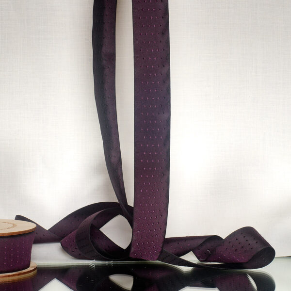 Victoria damson silk ribbon