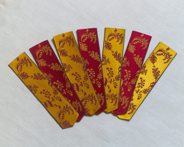 Leman silk ribbon bookmarks