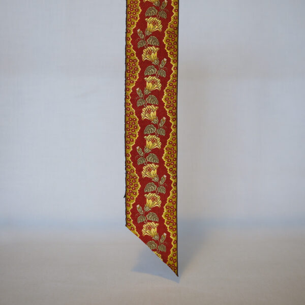 Ross Gold, 55mm wide jacquard silk ribbon