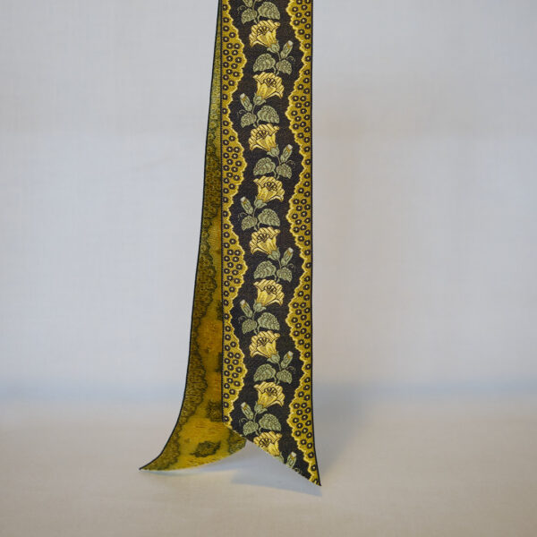 Ross Sage, 55mm wide jacquard silk ribbon