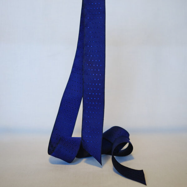 Victoria ultramarine silk ribbon 40mm wide jacquard silk ribbon