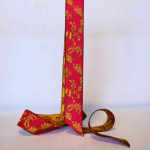 Leman Scarlet silk ribbon 40mm wide jacquard silk ribbon