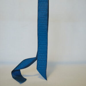 Victoria teal silk ribbon 40mm wide jacquard silk ribbon