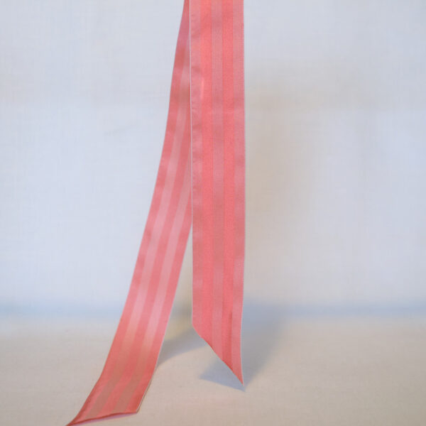 Self stripe rose silk ribbon 40mm wide jacquard silk ribbon