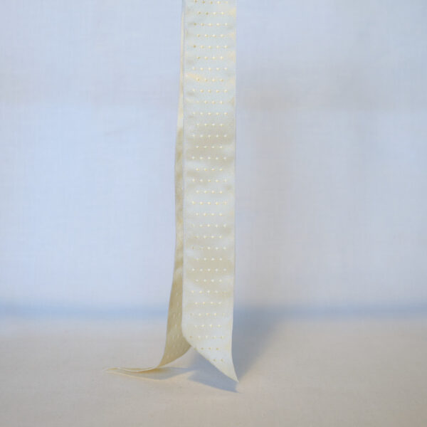 Victoria cream silk ribbon 40mm wide jacquard silk ribbon