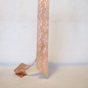 Ross clay silk ribbon 40mm wide jacquard silk ribbon