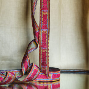Sörmlands ribbon, deep red/blue