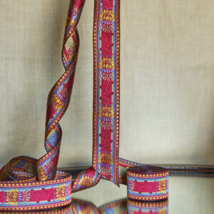 Sörmlands ribbon, red/saffron
