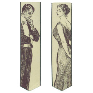 Gibson girl silk bookmark