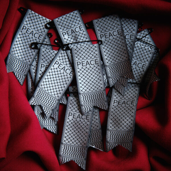kufiya peace ribbon