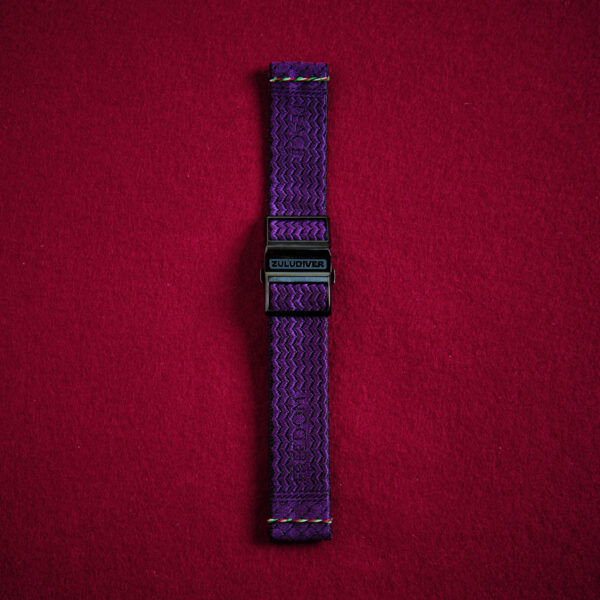 Peace strap, black/purple, black OctoPod buckle