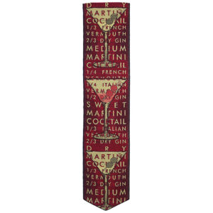 Martini red bookmark
