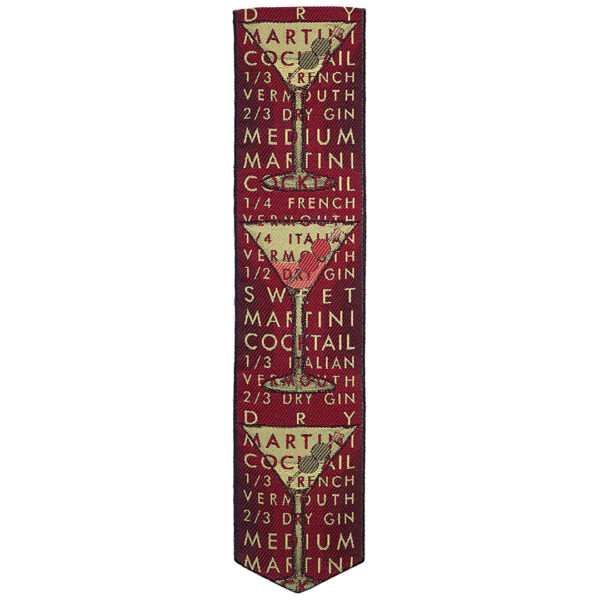 Martini red bookmark