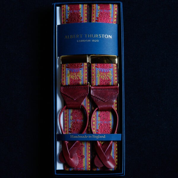 Sormland Silk Braces red/blue
