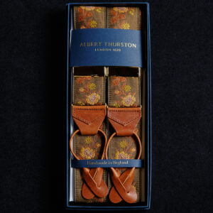 Amy Silk Braces brown/pale orange