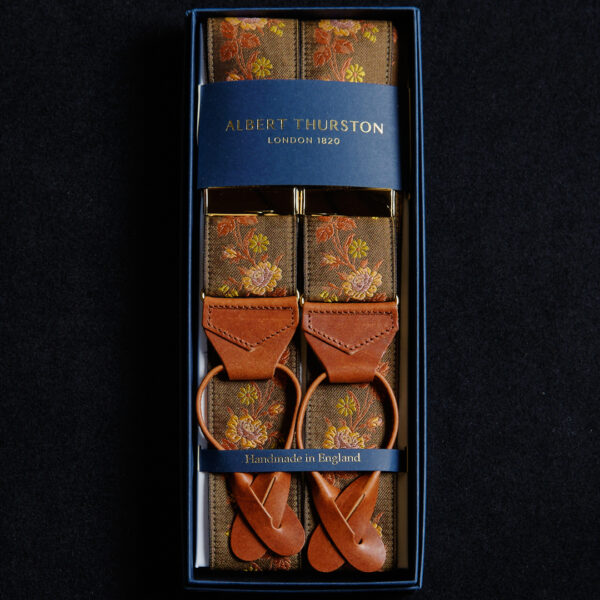 Amy Silk Braces brown/pale orange