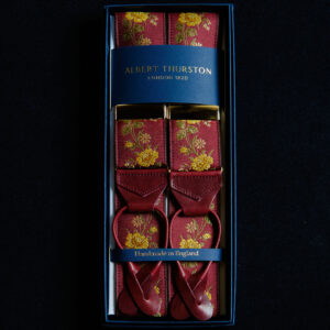 Amy Silk Braces burgundy/gold