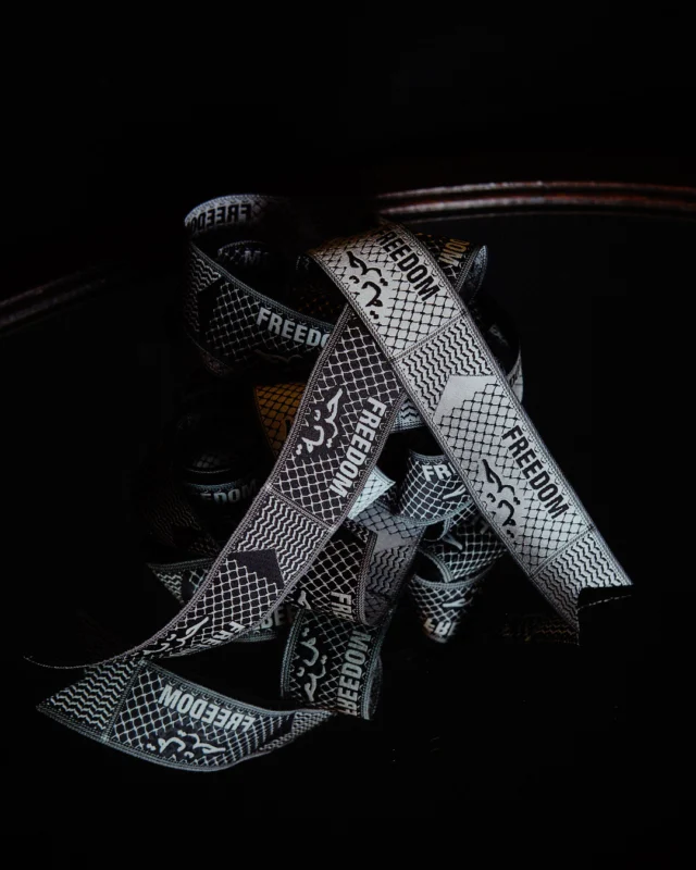Positive Negative Black White

A negative version for something positive

Please check a new initiative from Gary @leddington.guitars who is building a custom, Palestine-themed guitar, which he will auction to raise funds for Medical Aid for Palestinians

These ribbons are on their way to Bath to add as trim for the (also custom) case

Thank you Gary